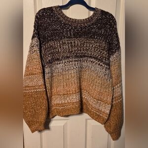 Elegant Gradient Knit Sweater